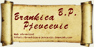 Brankica Pjevčević vizit kartica